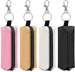 Can be used for backpacks, handbags and keychains,zipper opening design. It can store most types of chapstick, lip balm, lip gloss, lipstick. It also can be use to storage change, coins, headphones, lighters, keys, etc